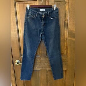 LOFT Dark Blue Petite Curvy Skinny Jean